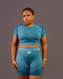 Two piece Short sleeve and Biker Shorts